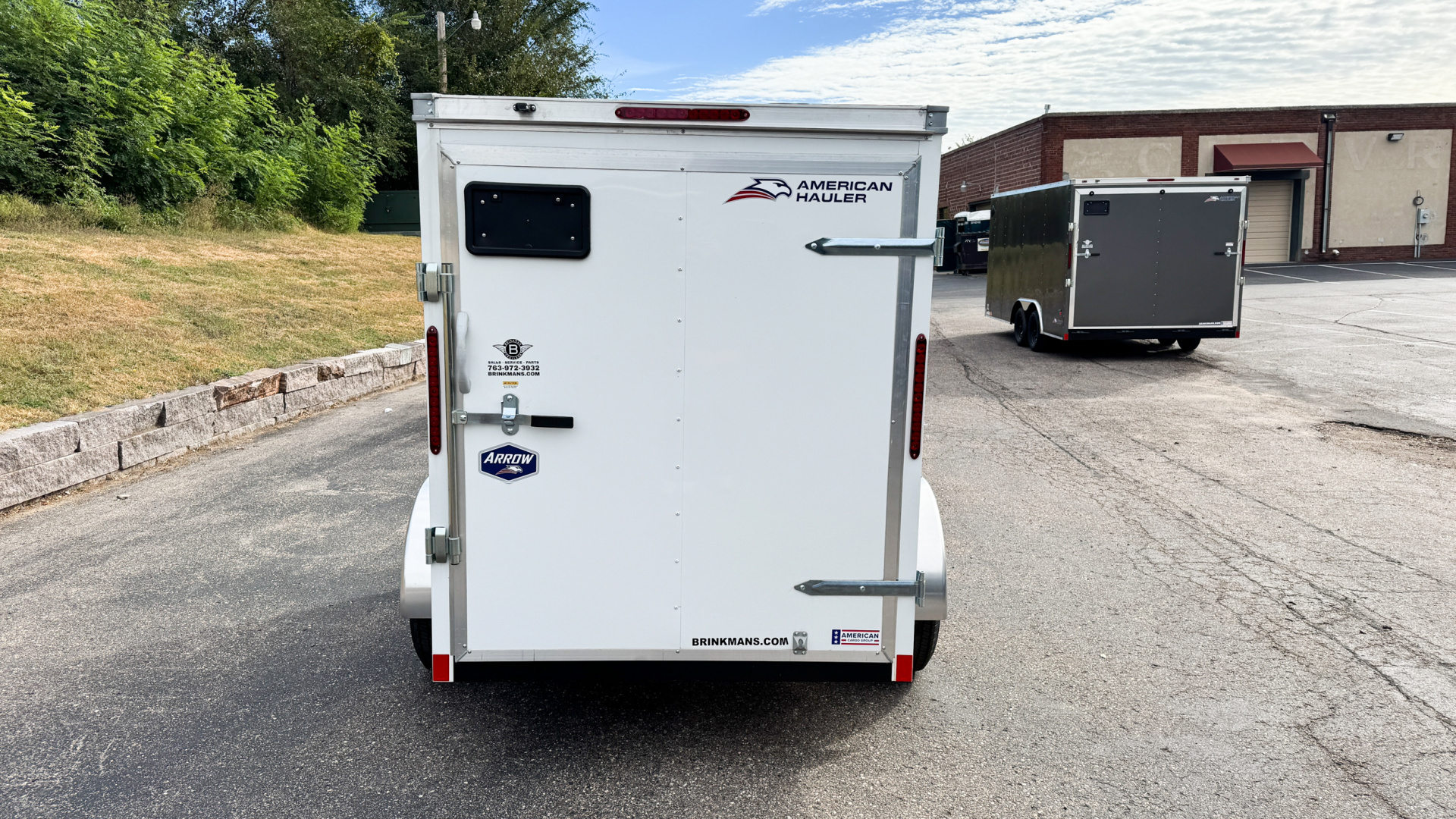 New American Hauler 5X8 Enclosed Trailer -- Single Swing Door!