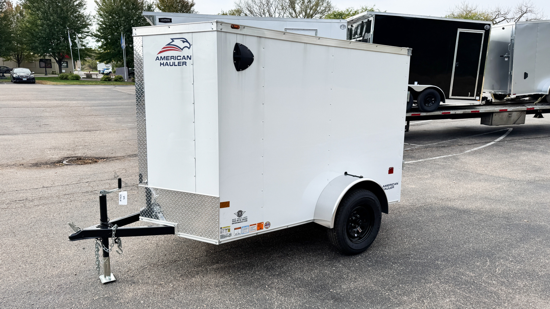 New American Hauler 5X8 Enclosed Trailer -- Single Swing Door!