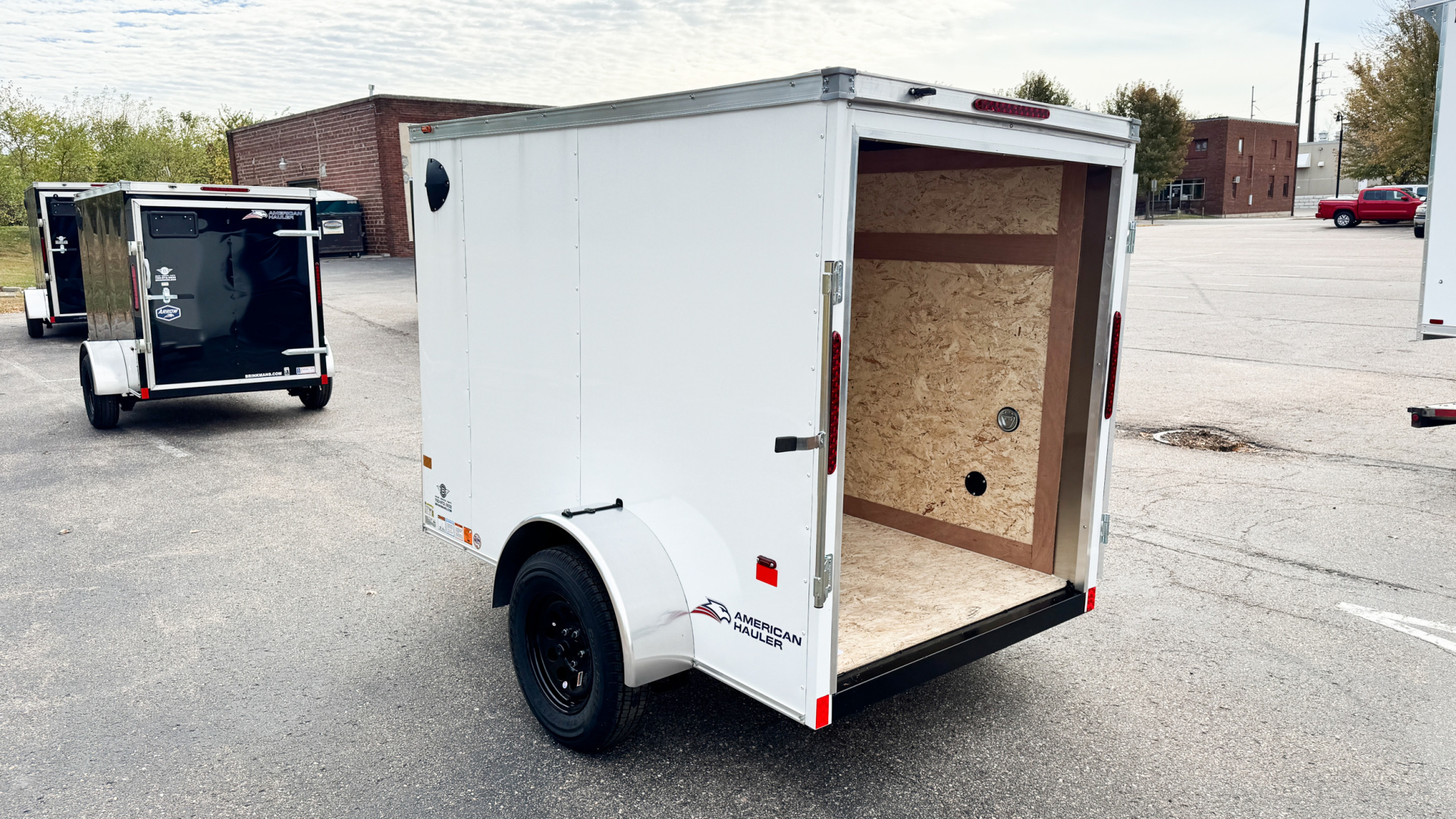 New American Hauler 5X8 Enclosed Trailer -- Single Swing Door!