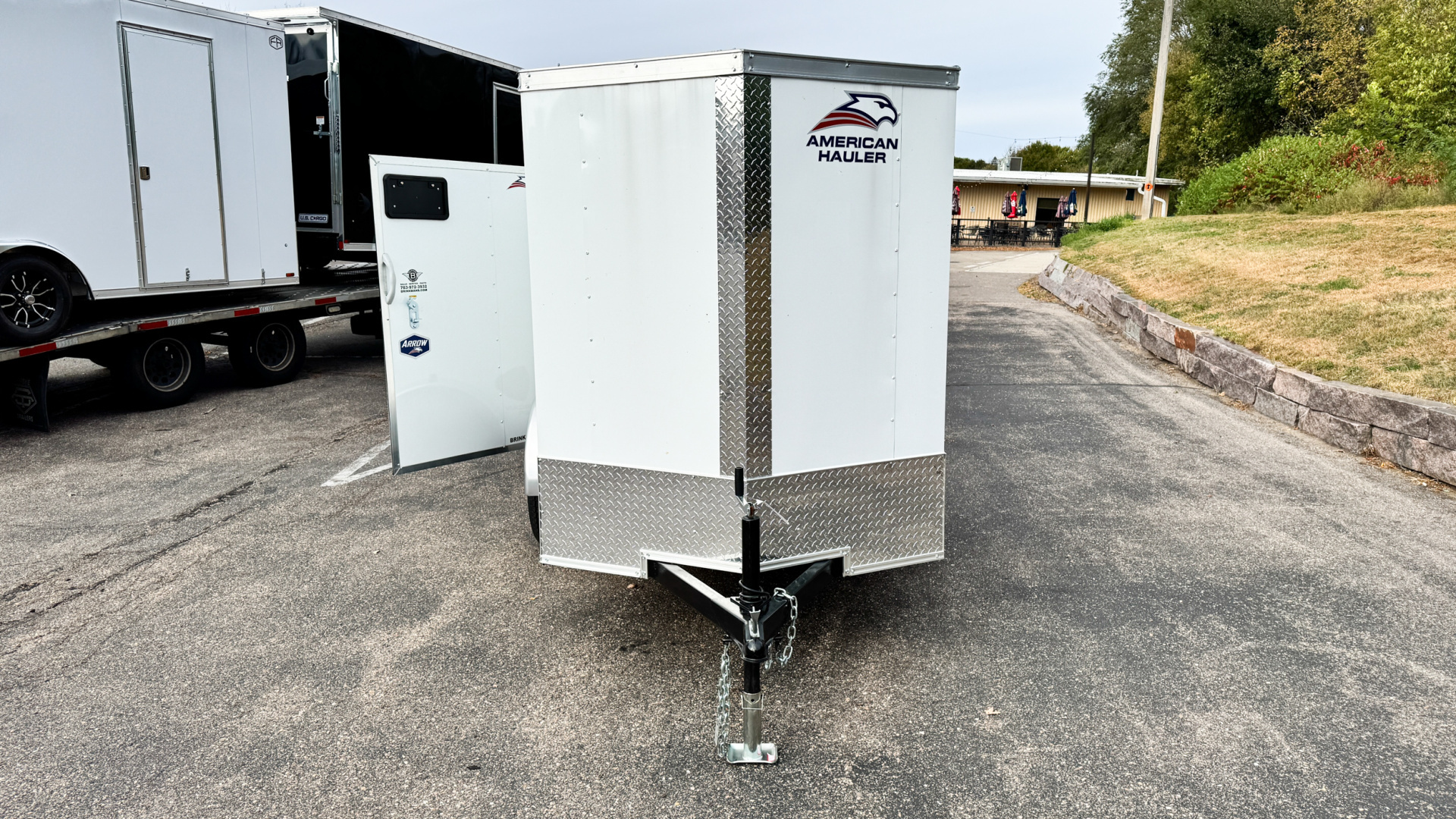 New American Hauler 5X8 Enclosed Trailer -- Single Swing Door!