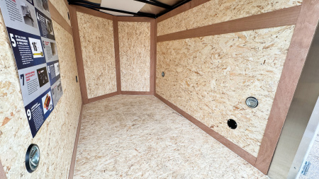 New American Hauler 5X8 Enclosed Trailer -- Single Swing Door!