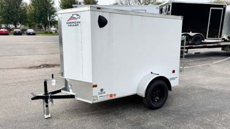 New American Hauler 5X8 Enclosed Trailer -- Single Swing Door!