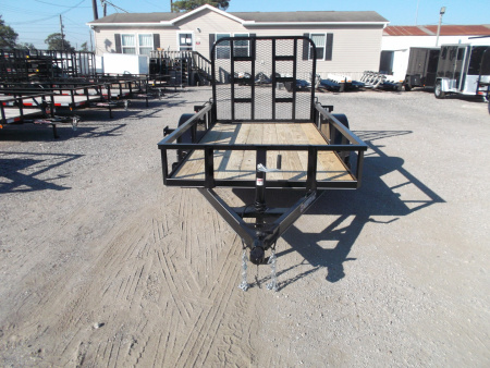 New 2026 J&C Trailers 5x10 Utility Trailer / ATV / Golf Cart Trailer / Wrap Tongue / 4ft Ramp Gate / 2" Bulldog Coupler / LED's