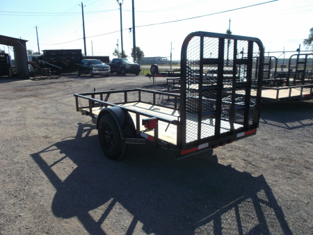 New 2026 J&C Trailers 5x10 Utility Trailer / ATV / Golf Cart Trailer / Wrap Tongue / 4ft Ramp Gate / 2" Bulldog Coupler / LED's