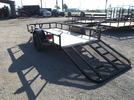 New 2026 J&C Trailers 5x10 Utility Trailer / ATV / Golf Cart Trailer / Wrap Tongue / 4ft Ramp Gate / 2" Bulldog Coupler / LED's