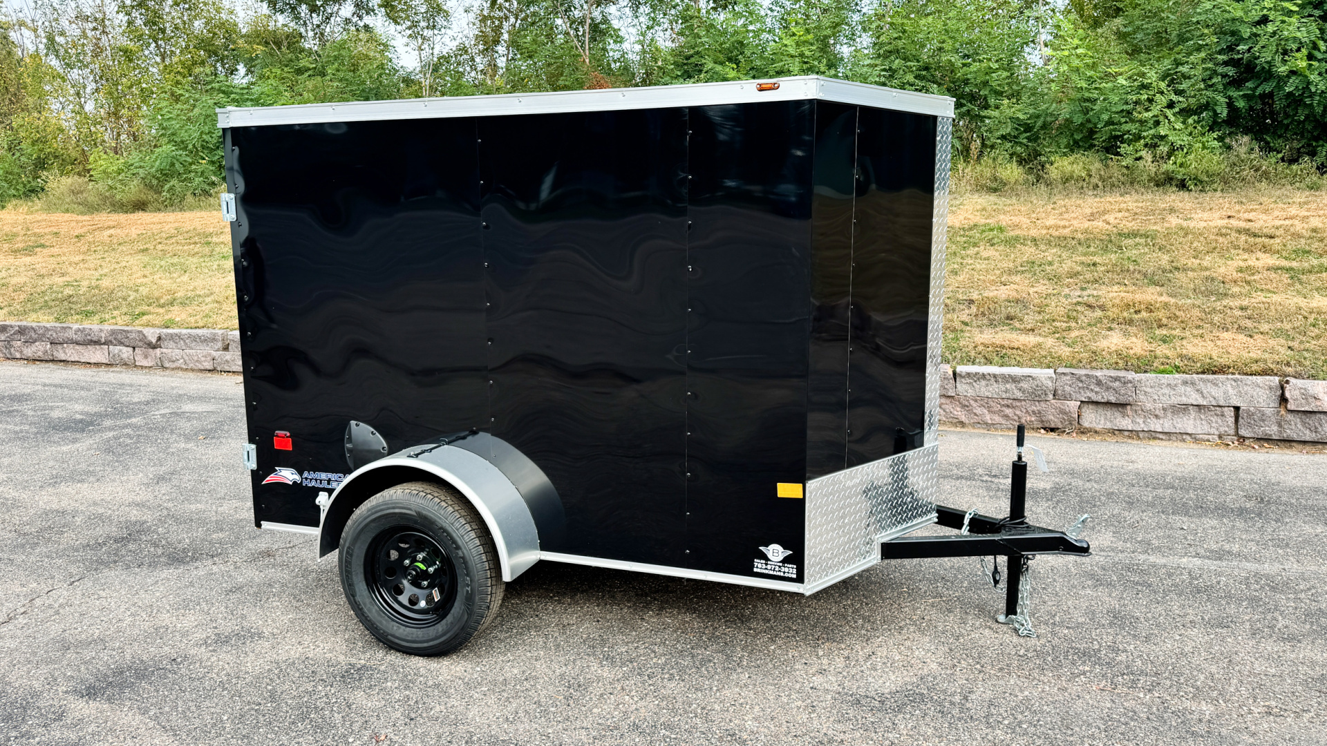 New American Hauler 5X8 Enclosed Trailer -- Single Swing Door!