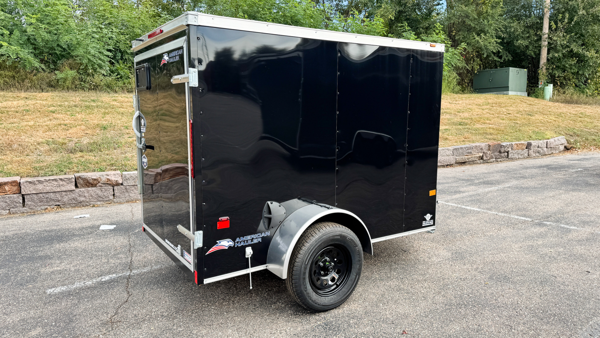 New American Hauler 5X8 Enclosed Trailer -- Single Swing Door!