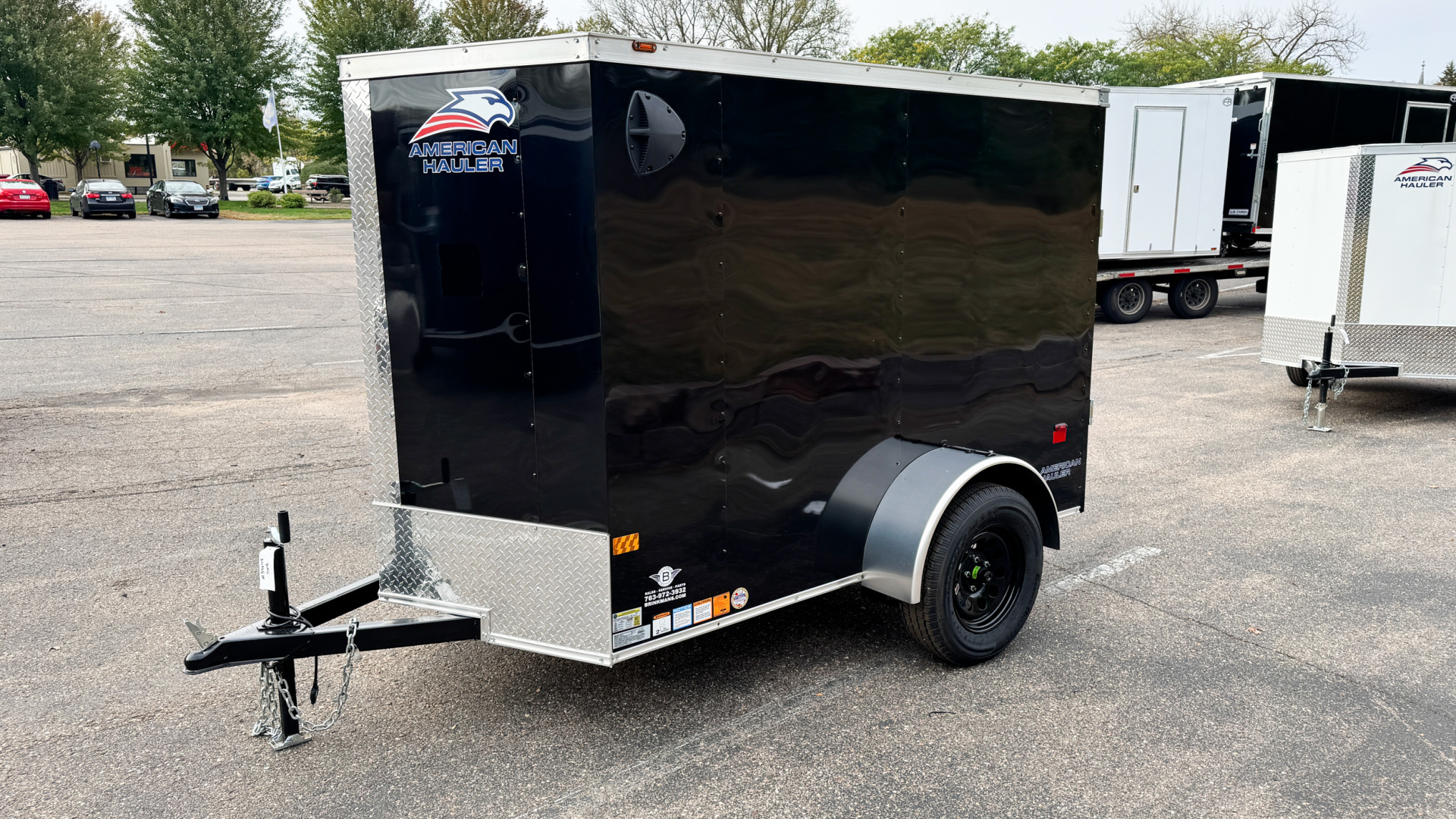 New American Hauler 5X8 Enclosed Trailer -- Single Swing Door!