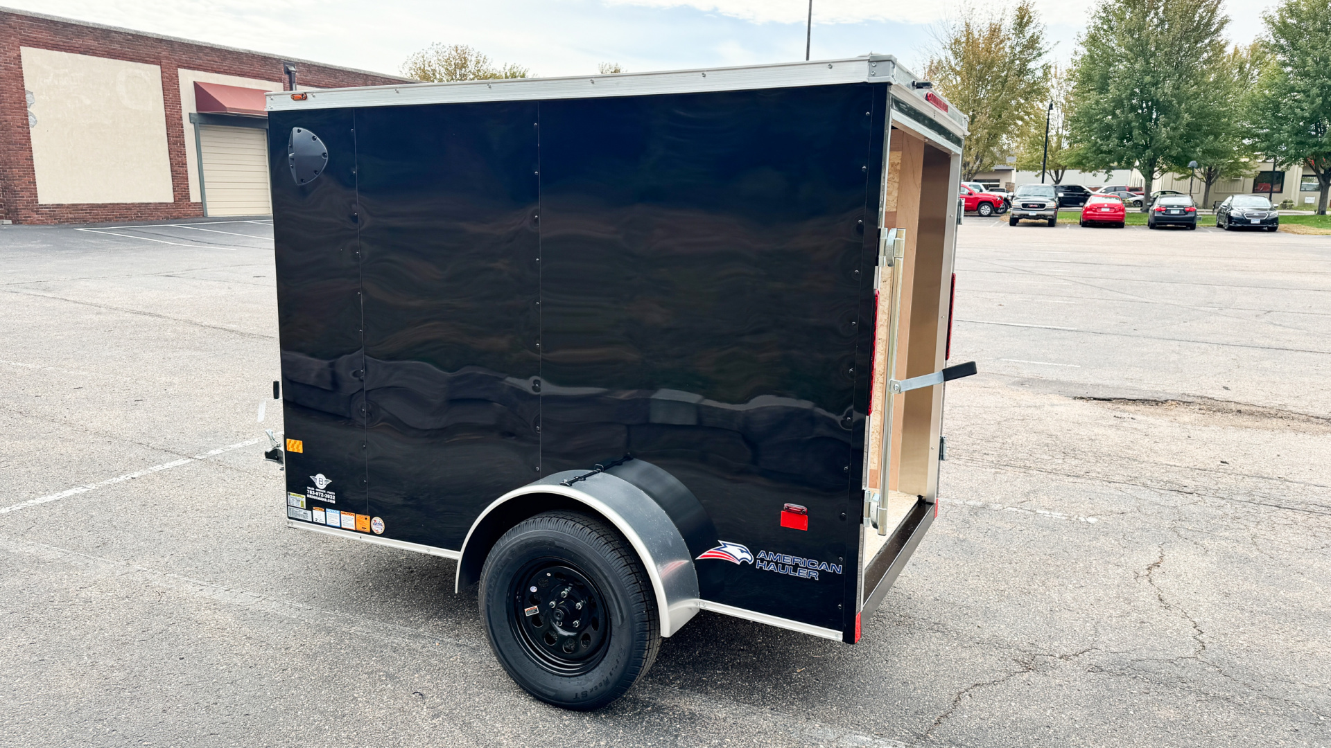 New American Hauler 5X8 Enclosed Trailer -- Single Swing Door!