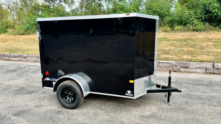 New American Hauler 5X8 Enclosed Trailer -- Single Swing Door!