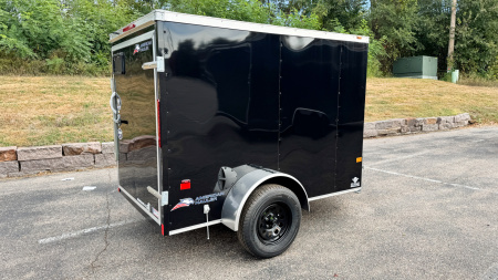 New American Hauler 5X8 Enclosed Trailer -- Single Swing Door!