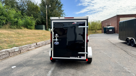 New American Hauler 5X8 Enclosed Trailer -- Single Swing Door!