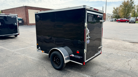 New American Hauler 5X8 Enclosed Trailer -- Single Swing Door!