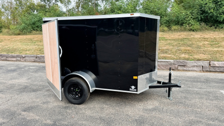 New American Hauler 5X8 Enclosed Trailer -- Single Swing Door!