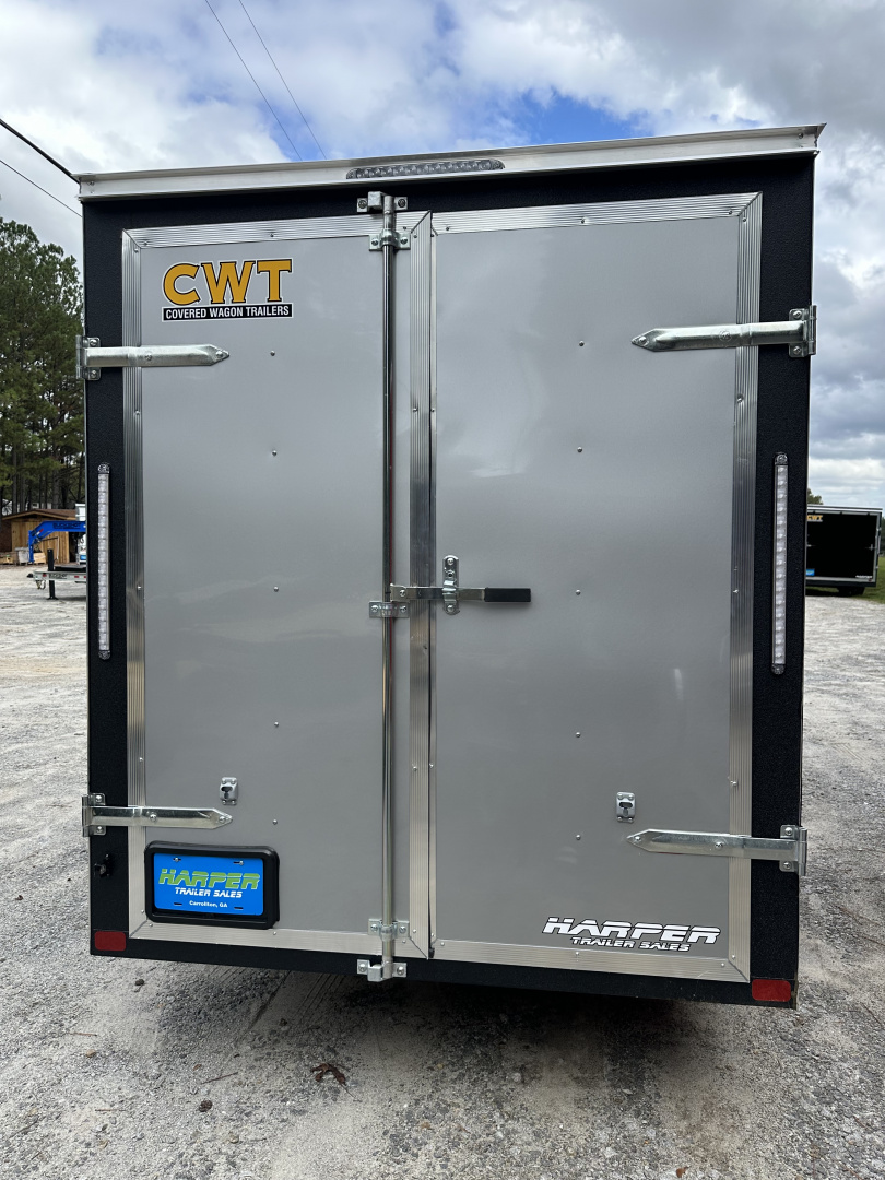 New 2026 6X12 COVERED WAGON SINGLE AXLE ENCLOSED TRAILER WITH BARN DOORS