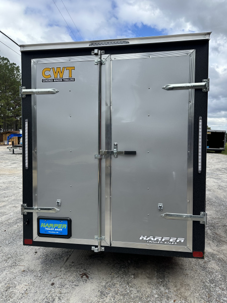 New 2026 6X12 COVERED WAGON SINGLE AXLE ENCLOSED TRAILER WITH BARN DOORS