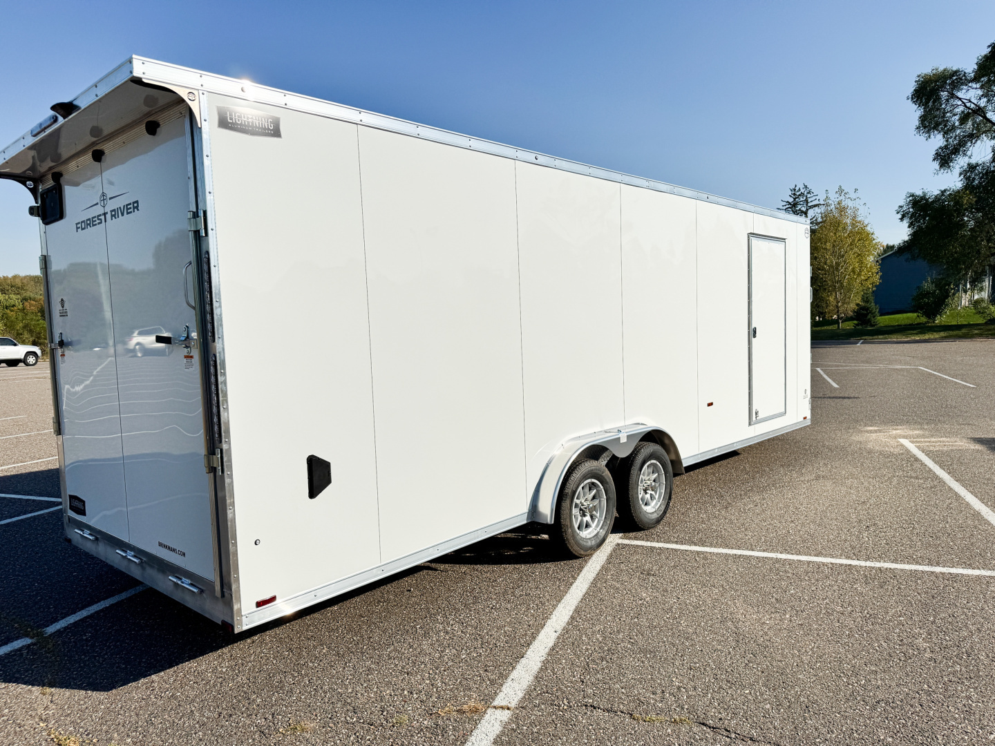 New 2026 Lightning 7.5x29 Snow/ Enclosed Trailer