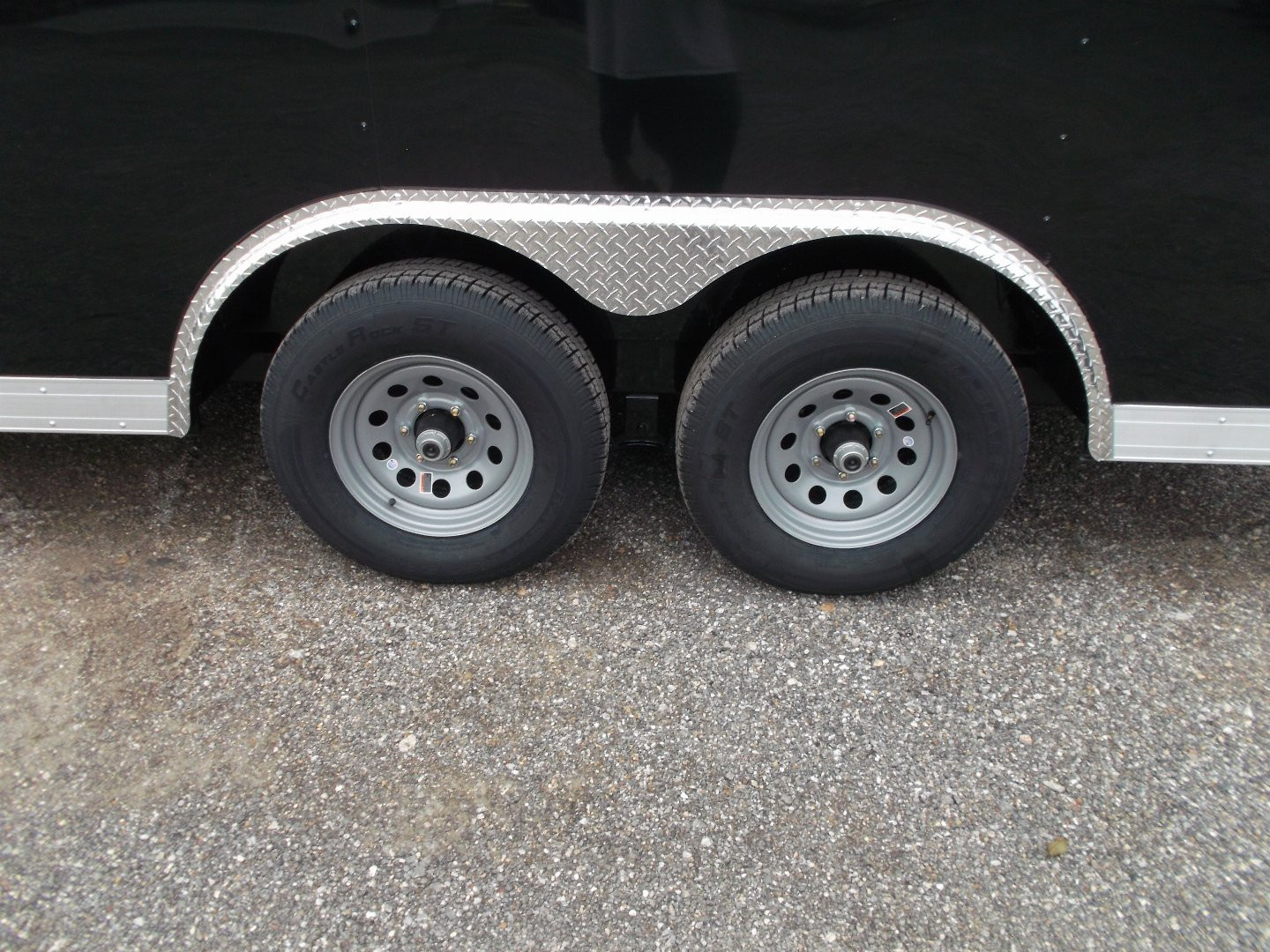 New 2026 Covered Wagon Trailers 8.5x16 Cargo Trailer / Enclosed Trailer / Car Hauler / 5200# Axles / 7ft Interior / .030 Black Semi-Screwless Exterior / Extra Wide Ramp