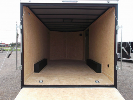 New 2026 Covered Wagon Trailers 8.5x16 Cargo Trailer / Enclosed Trailer / Car Hauler / 5200# Axles / 7ft Interior / .030 Black Semi-Screwless Exterior / Extra Wide Ramp