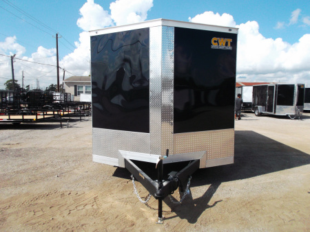 New 2026 Covered Wagon Trailers 8.5x16 Cargo Trailer / Enclosed Trailer / Car Hauler / 5200# Axles / 7ft Interior / .030 Black Semi-Screwless Exterior / Extra Wide Ramp