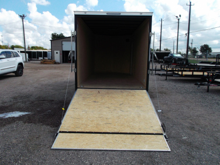 New 2026 Covered Wagon Trailers 7x16 Cargo Trailer / Enclosed Trailer / 7ft Interior / Extra Wide Ramp / 48" RV Door / .080 White Poly Core Semi-Screwless Exterior