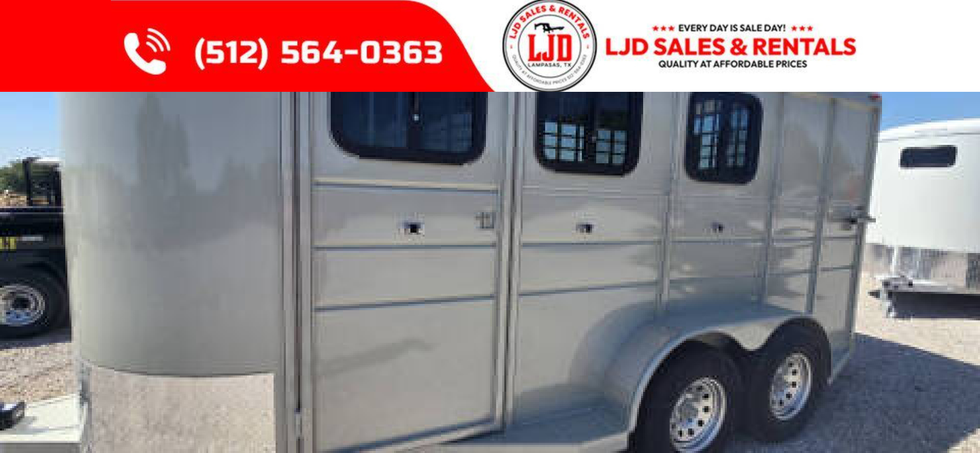 New 2025 Calico - 3 HORSE SLANT - 6'W x 16' L -