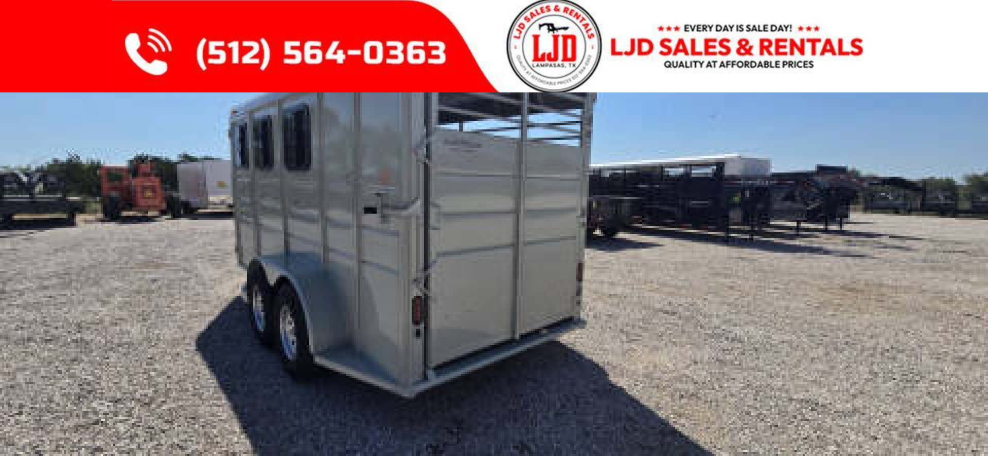 New 2025 Calico - 3 HORSE SLANT - 6'W x 16' L -