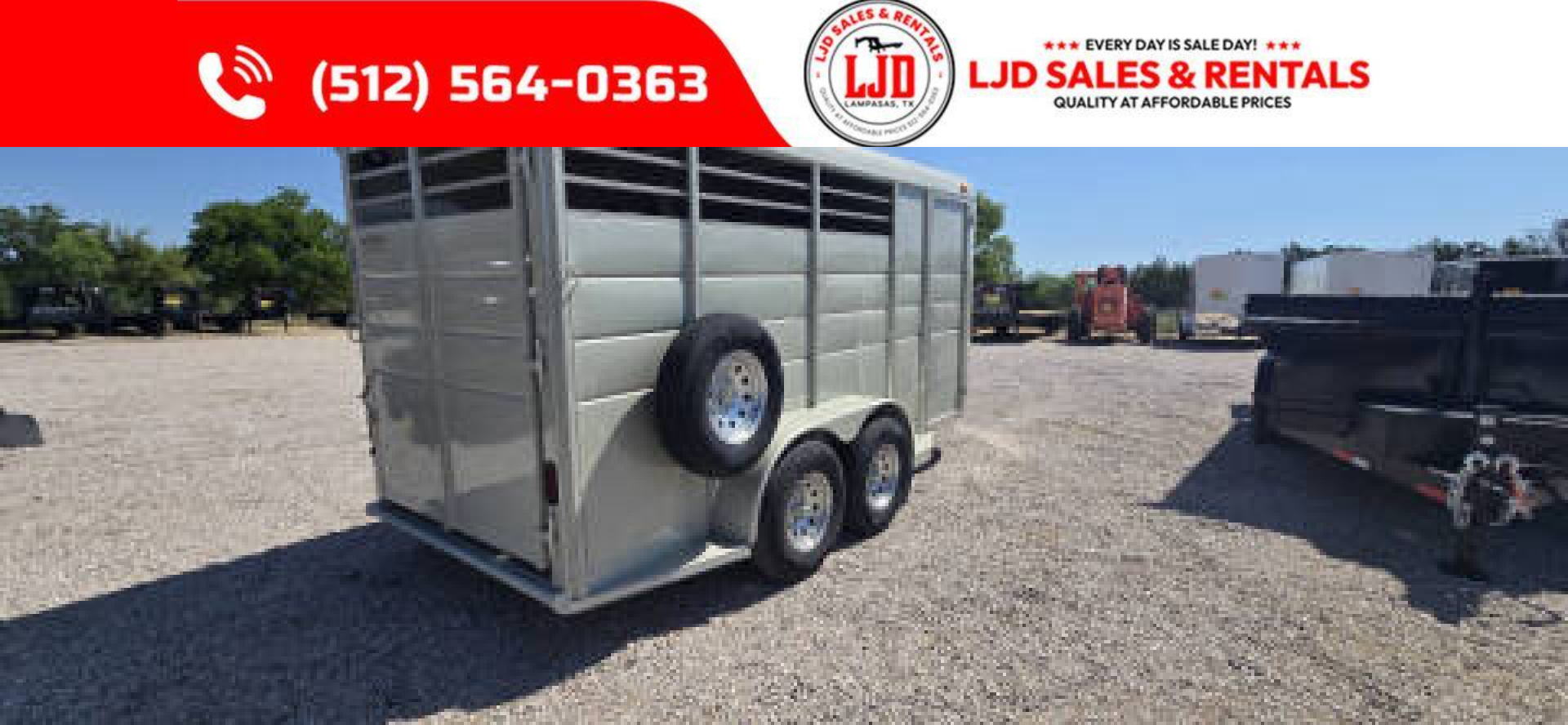 New 2025 Calico - 3 HORSE SLANT - 6'W x 16' L -