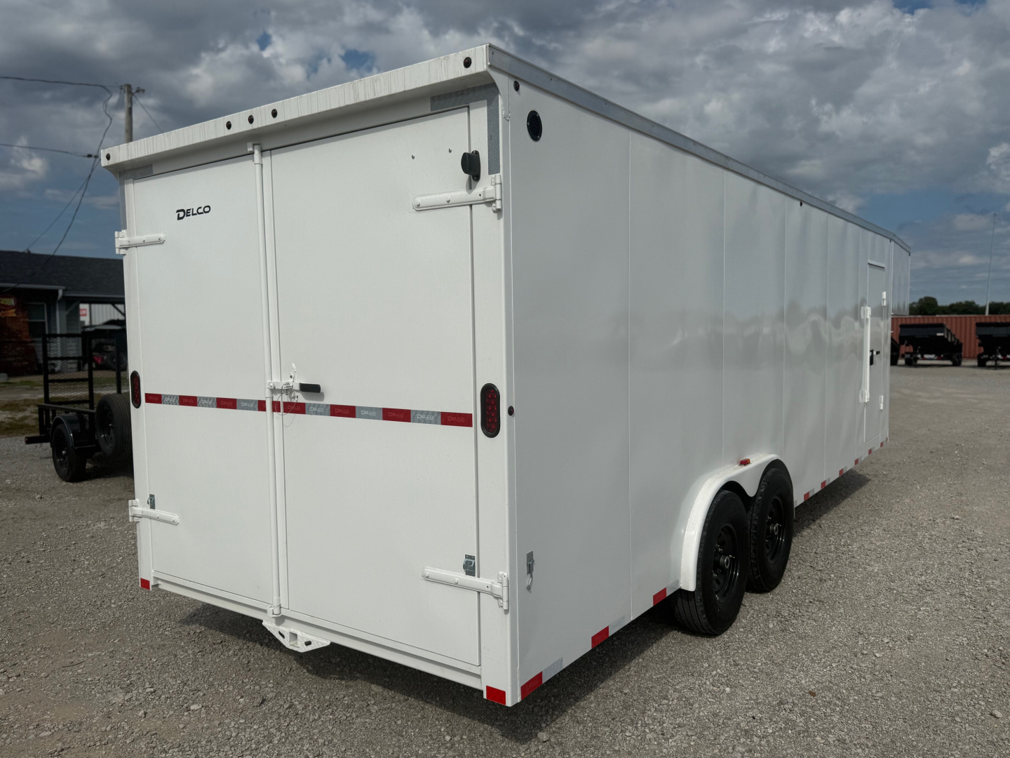New 2026 Delco Trailers E224 Cargo / Enclosed Trailer w/ Rear Barn Doors