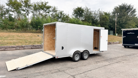 New 2026 Lightning 7X16 Trailer Cargo / Enclosed Trailer - RAMP DOOR!