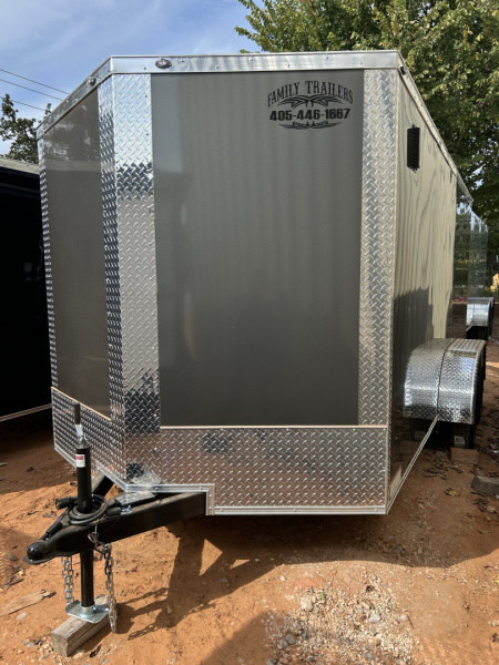 New 2025 Family Trailer 7x14 Tandem Axles Cargo / Enclosed Trailer-Basic Pkg.