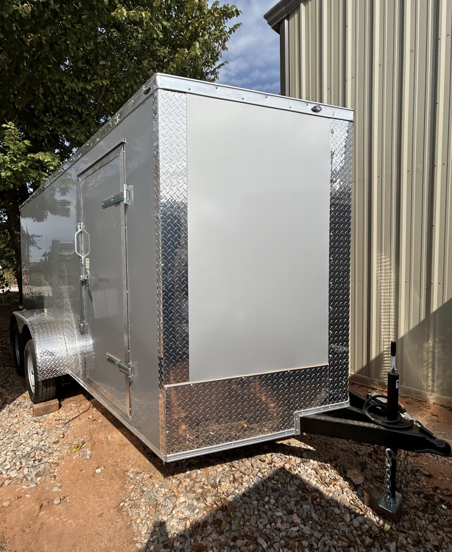 New 2025 Family Trailer 7x14 Tandem Axles Cargo / Enclosed Trailer-Basic Pkg