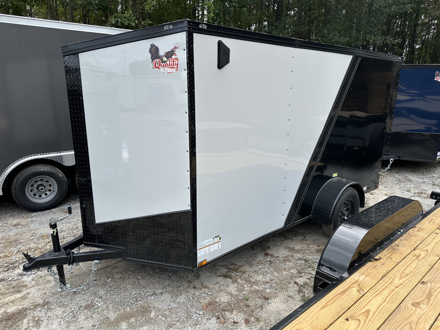 New 2026 QUALITY CARGO 6X12 SINGLE AXLE ENCLOSED TRAILER WITH REAR SPOILER