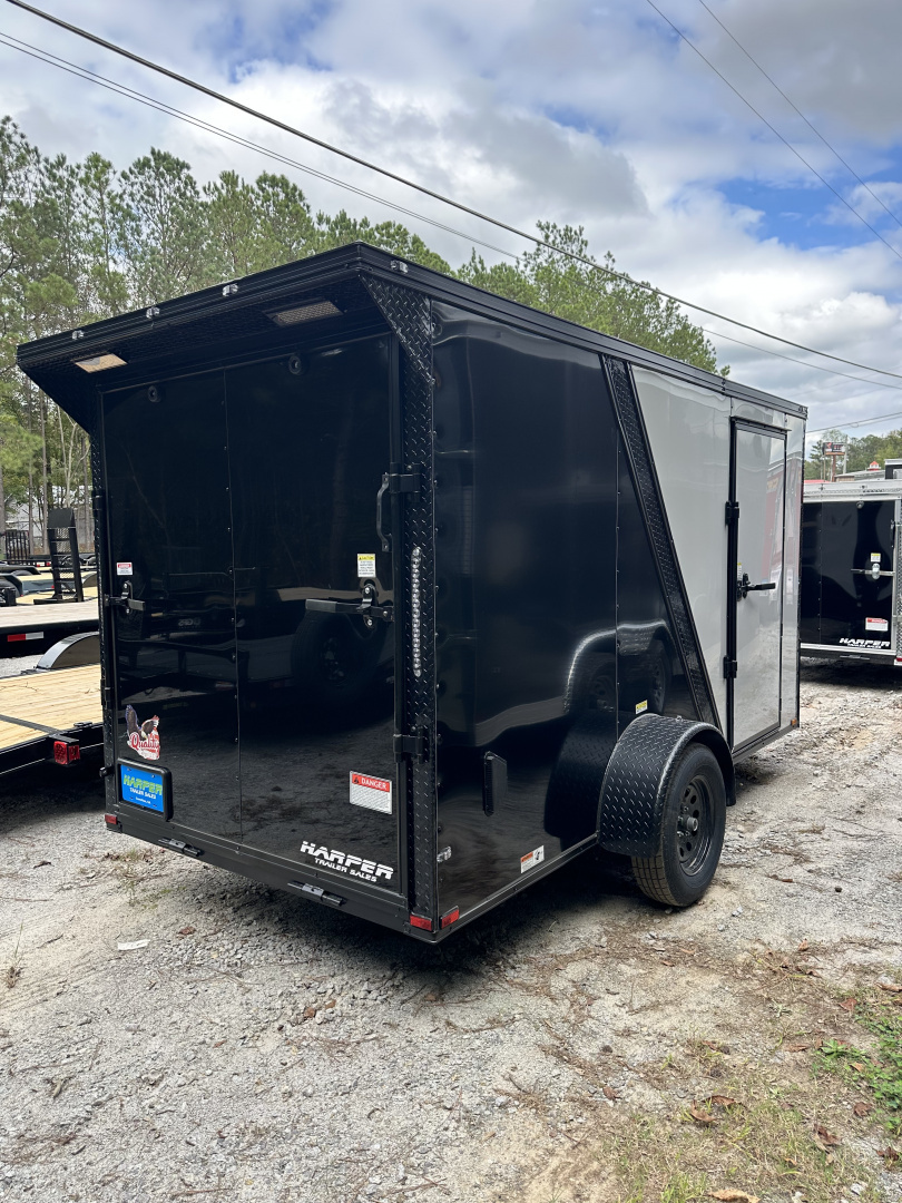 New 2026 QUALITY CARGO 6X12 SINGLE AXLE ENCLOSED TRAILER WITH REAR SPOILER