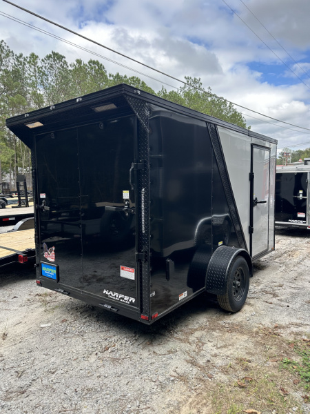 New 2026 QUALITY CARGO 6X12 SINGLE AXLE ENCLOSED TRAILER WITH REAR SPOILER