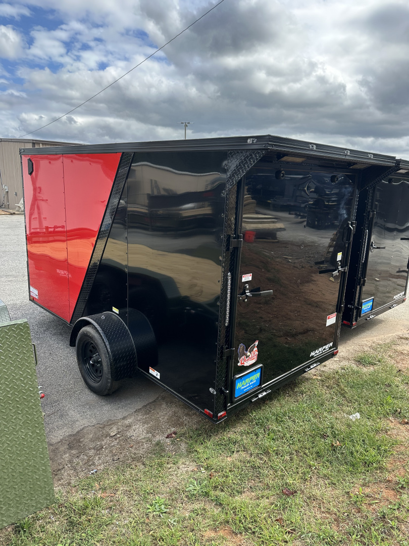 New 2026 QUALITY CARGO 6X12 SINGLE AXLE ENCLOSED TRAILER WITH REAR SPOILER