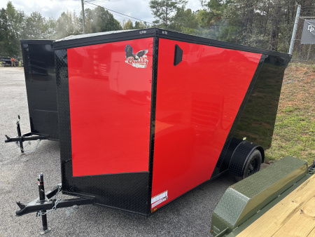 New 2026 QUALITY CARGO 6X12 SINGLE AXLE ENCLOSED TRAILER WITH REAR SPOILER