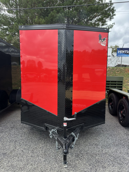 New 2026 QUALITY CARGO 6X12 SINGLE AXLE ENCLOSED TRAILER WITH REAR SPOILER