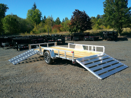 New 2026 Sure-Trac 7x14 3k Aluminum ATV Trailer
