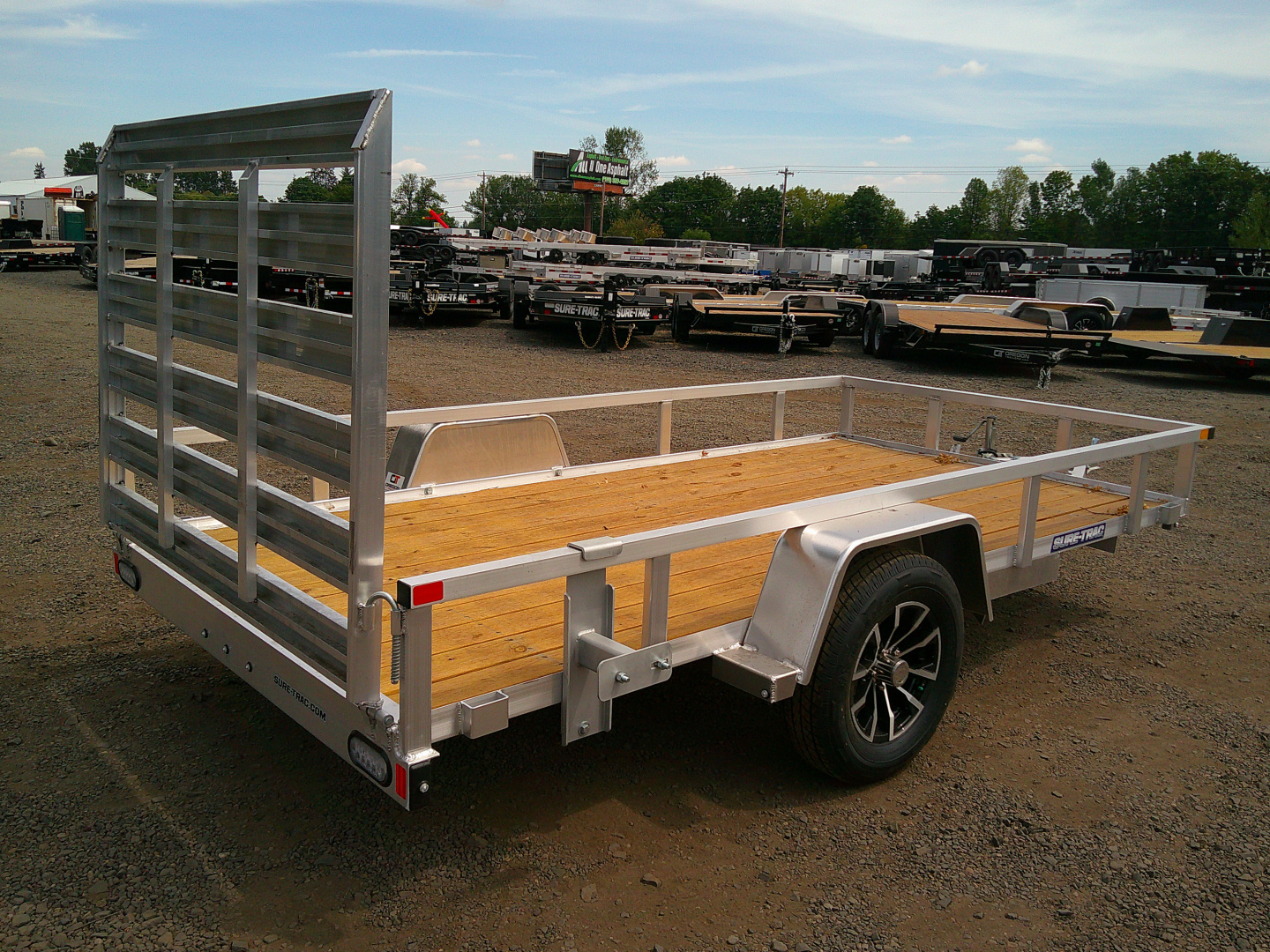 New 2026 Sure-Trac 6x12 Aluminum Utility Trailer