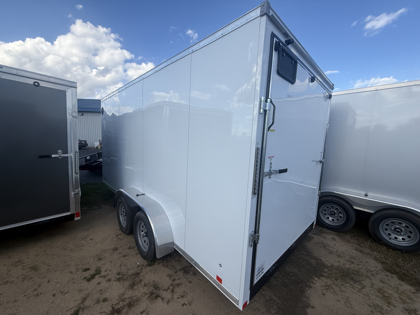 New 2025 RC Trailers 7X16 7k V nose, plus 6", ramp door, screwless Cargo / Enclosed Trailer