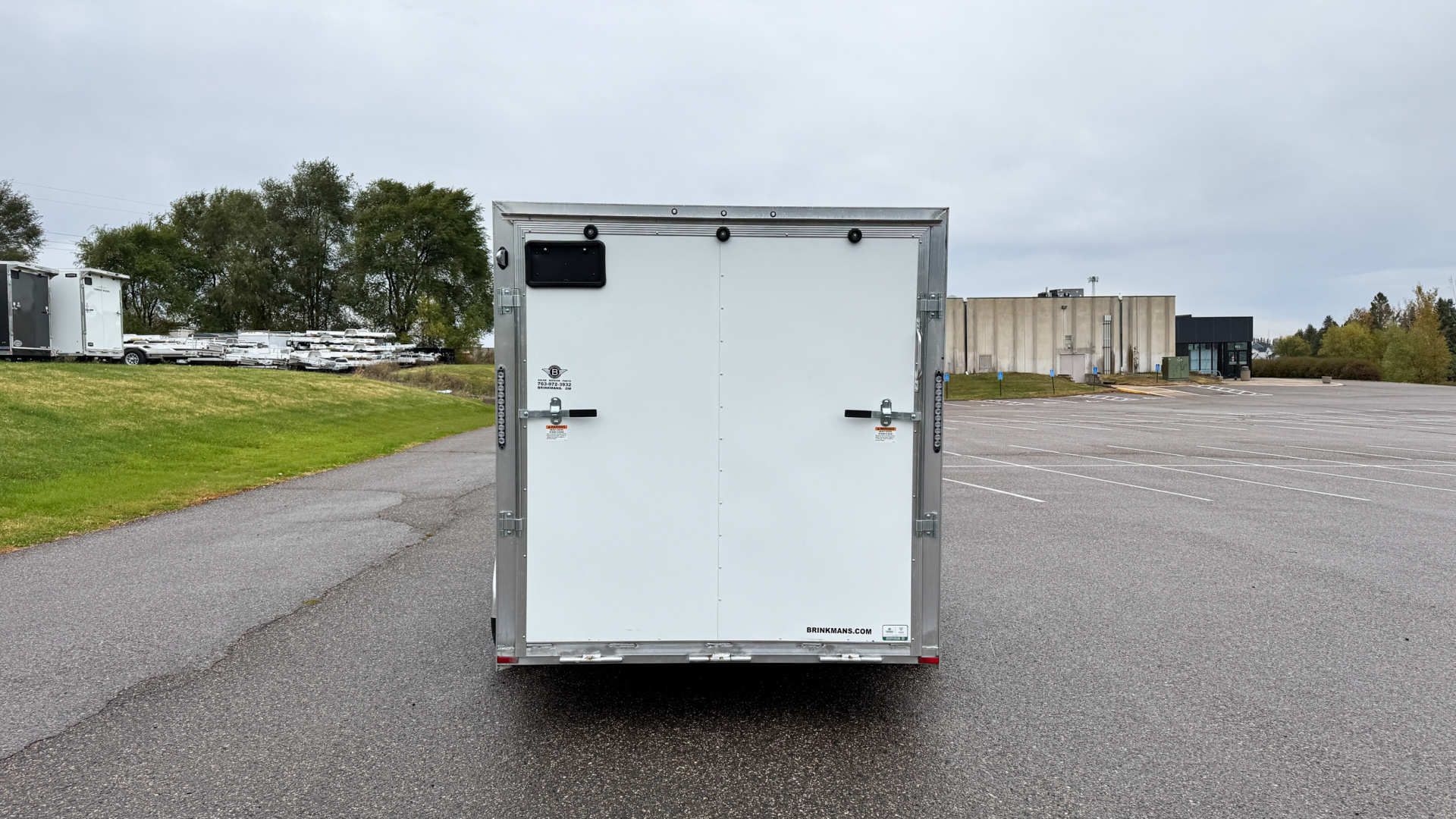 New Lightning 7x14 Aluminum Enclosed Trailer - Rear ramp door!