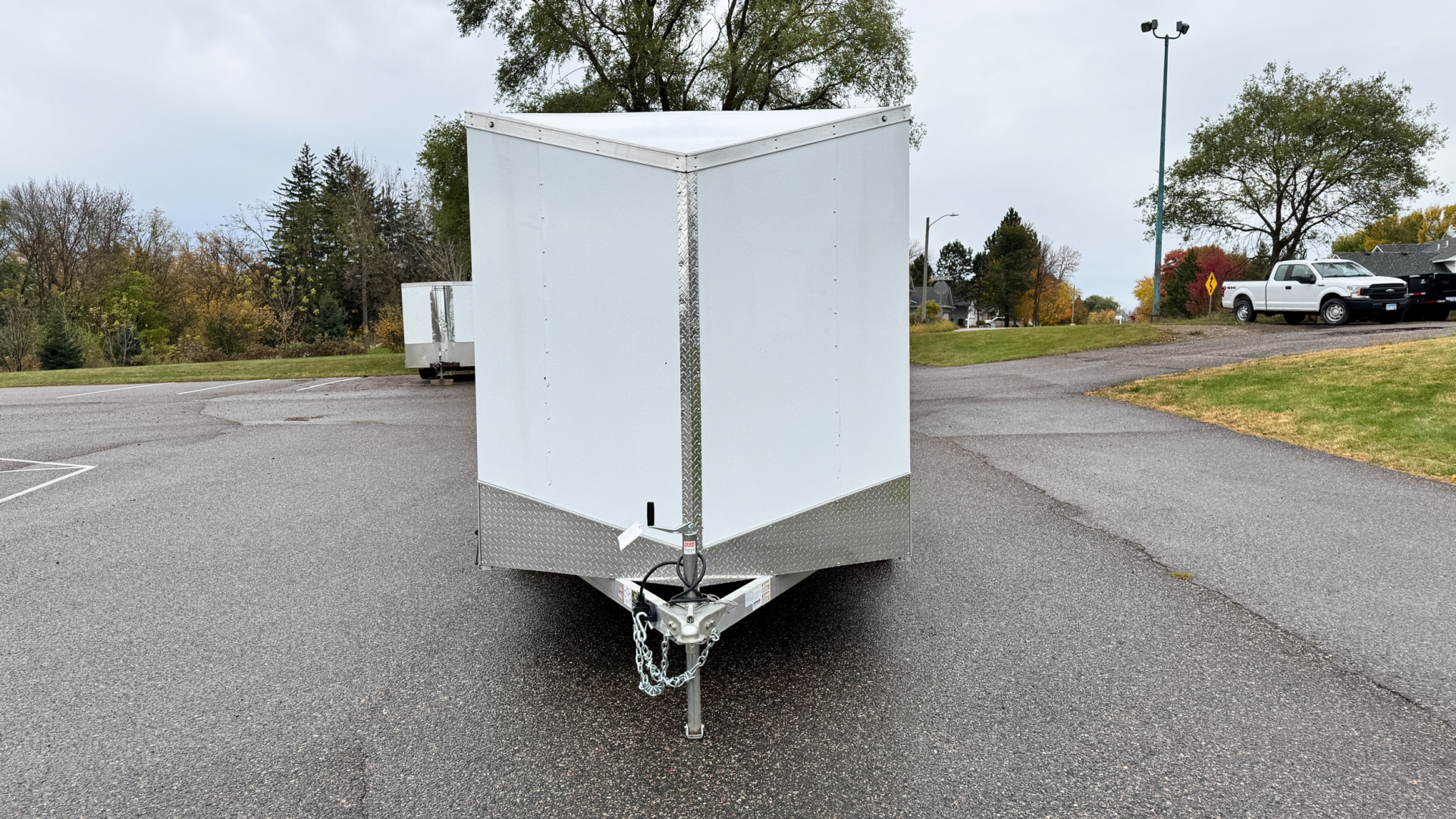 New Lightning 7x14 Aluminum Enclosed Trailer - Rear ramp door!
