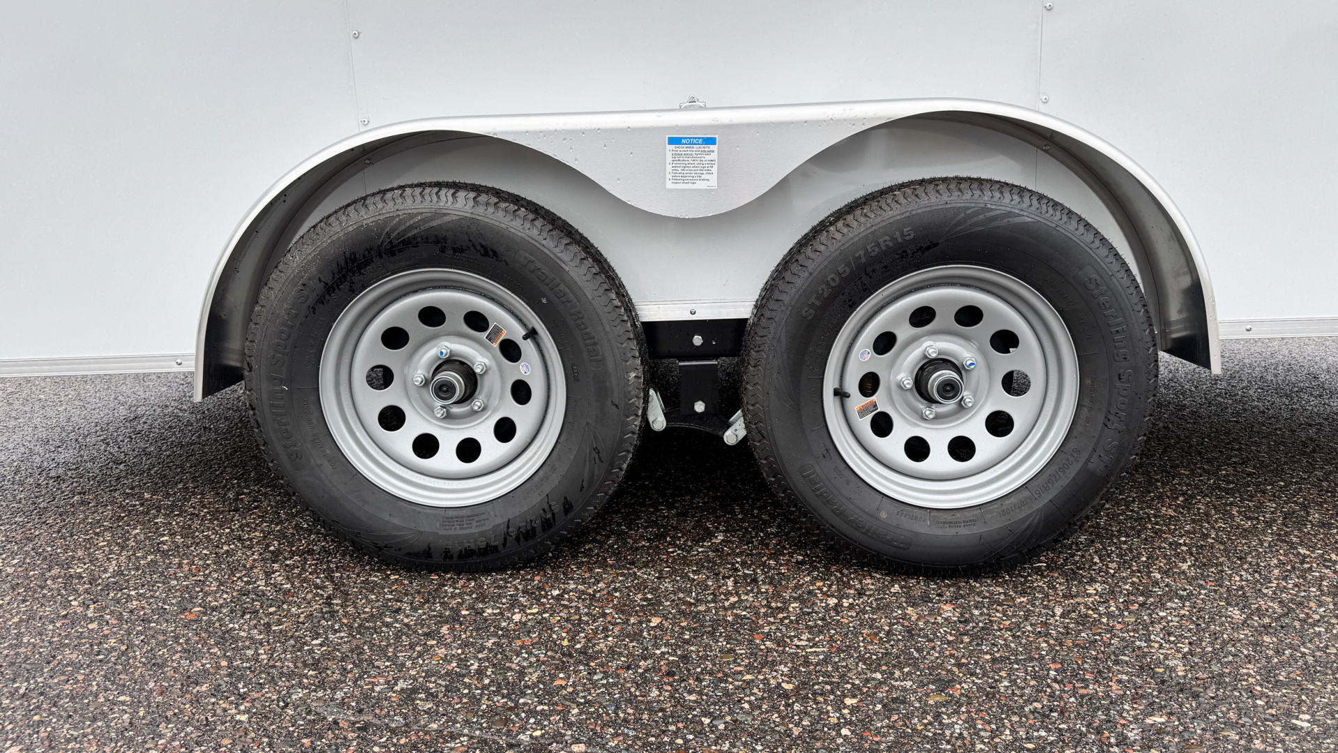 New Lightning 7x14 Aluminum Enclosed Trailer - Rear ramp door!