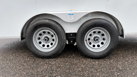 New Lightning 7x14 Aluminum Enclosed Trailer - Rear ramp door!