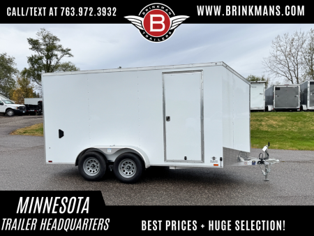 New Lightning 7x14 Aluminum Enclosed Trailer - Rear ramp door!