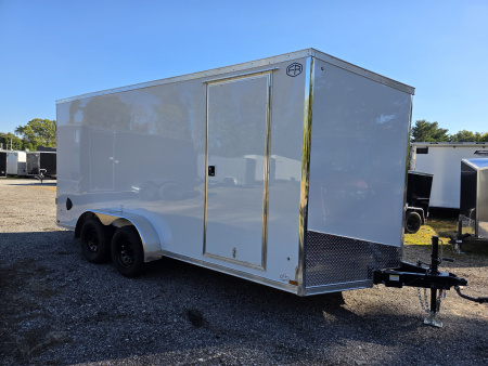 New 2026 US Cargo 7X16 TANDEM AXLE 6'6 TALL RAMP DOOR 080 POLYCORE SCREWLESS Cargo / Enclosed Trailer