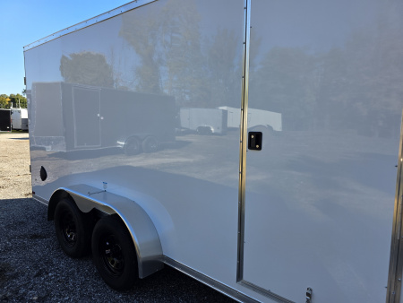 New 2026 US Cargo 7X16 TANDEM AXLE 6'6 TALL RAMP DOOR 080 POLYCORE SCREWLESS Cargo / Enclosed Trailer