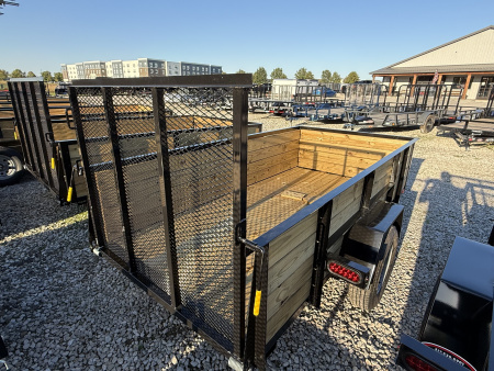 New 2026 AMERICAN MANUFACTURING OPERATIONS (AMO) UTILITY US101 60X10 SA WOOD SIDES (GVW:2990) BLACK