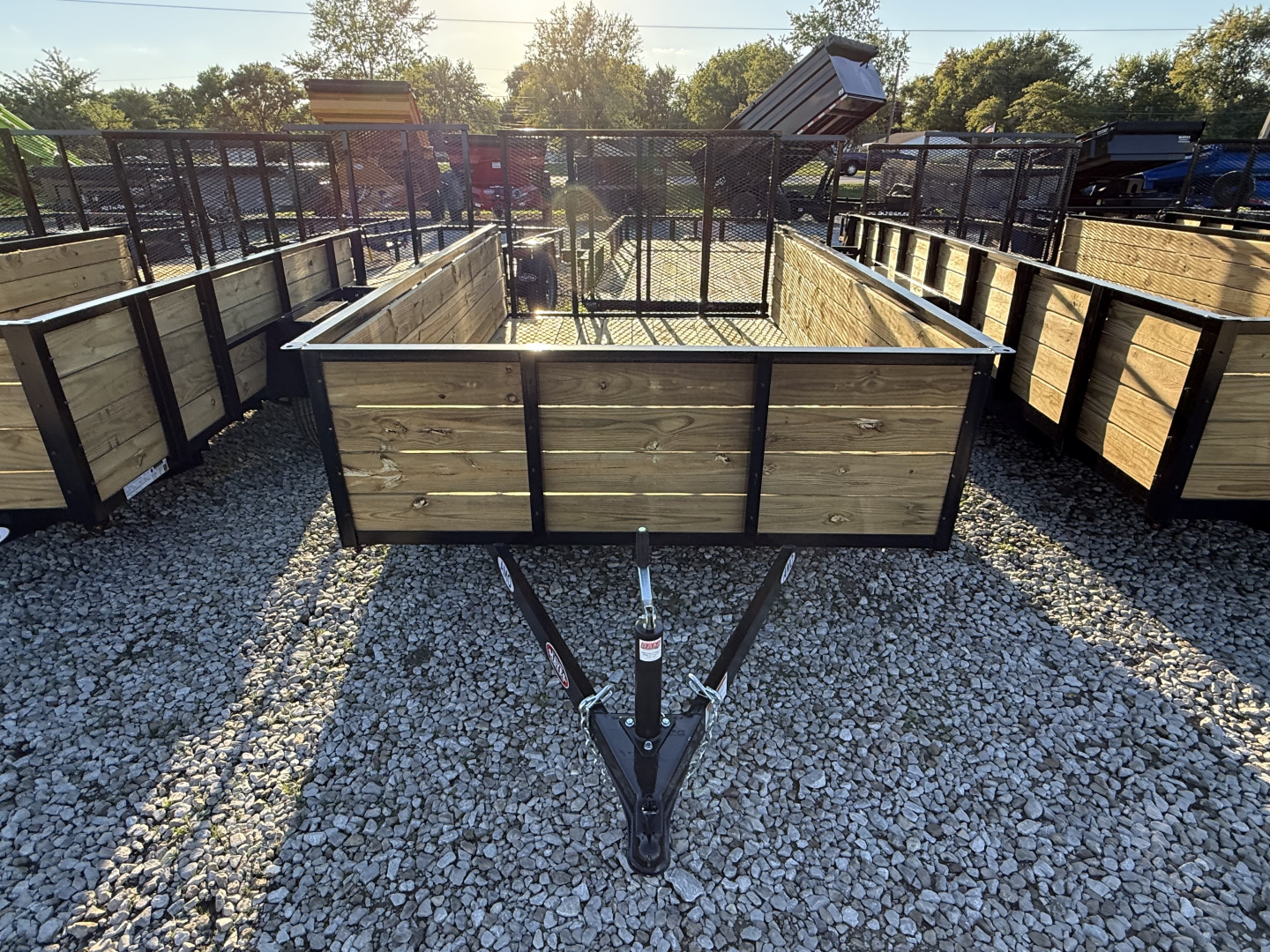 New 2026 AMO US101 Utility Trailer 76X10 SA WOOD SIDES (GVW:2990) BLACK